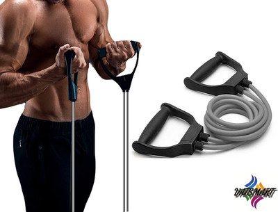 Fitfun DOUBLE TONING RESISTANCE TUBE Resistance Tube(Grey)
