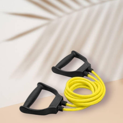 SRD JQ-5JD toning muscles general fitness (BLACK YELLOW) Resistance Tube(Yellow)