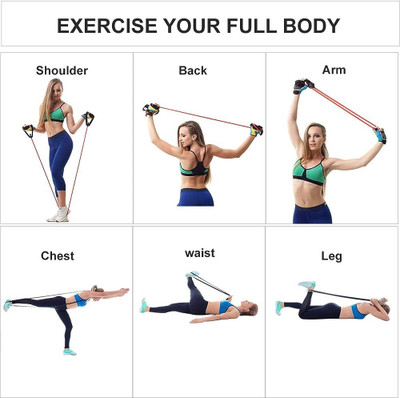 Fitcozi Resistance Band/Exercise Tube for Resistance Band Resistance Tube(Orange)