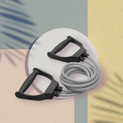 Aoriyon QPZ-7C Resistant Band for Men & Women | Exercise(GREY) Resistance Tube(Mulicolour)