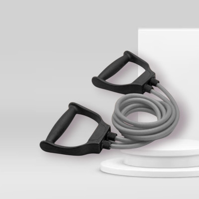 SRD J9-SJ8 Toning Tube Exercise & Stretching Resistance(Grey) Resistance Tube(Mulicolour)