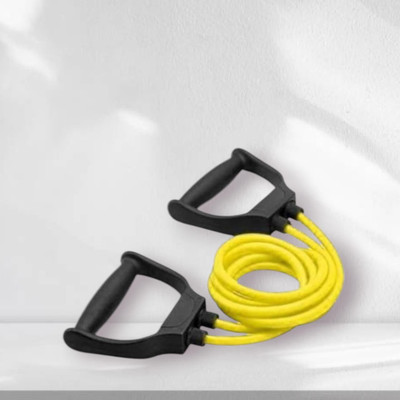 SRD GRY-8H elasticity toning rope gym home (BLACK YELLOW) Resistance Tube(Yellow)