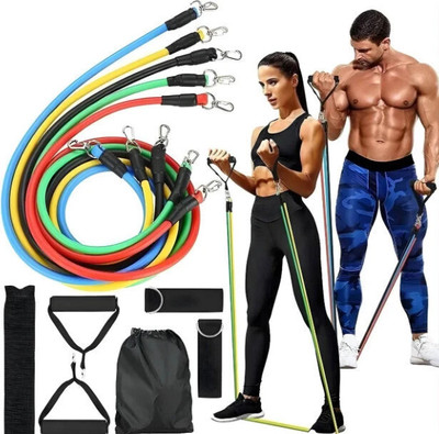 PIXORA Resistance Band – Home Workout Kit for Total Body Fitness Resistance Tube Resistance Tube(Multicolor)