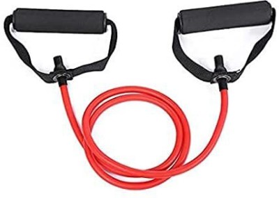 Ample Wings Single Toning Tube Resistance Band Exercise Resistance Tube(Red)