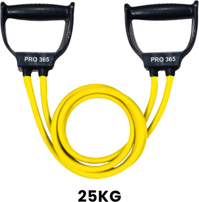 PRO365 Resistance Tube PRO Exercise & Stretching Band For Home Gym Men & Women Workout Resistance Tube(Yellow)