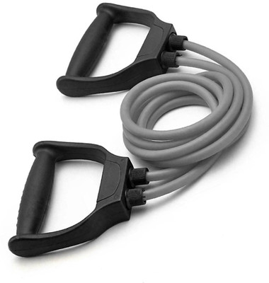 PHAGQU Double Toning Resistance Tube Heavy Quality Exercise Band for Stretching Resistance Tube(Gray)
