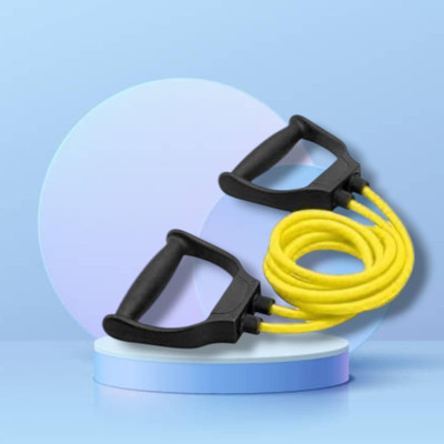 SRD BS-FV Double Toning elastic full body (BLACK YELLOW) Resistance Tube(Yellow)