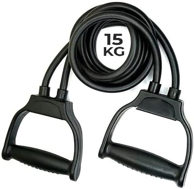 To fit You Resistance Exercise Bands/Toning Tube/Toning Bands/Home Exercise Bands Resistance Tube(Black)
