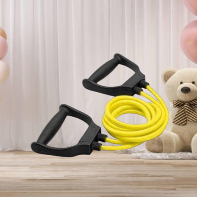 SRD NJD-D Double Toning elastic full body (BLACK YELLOW) Resistance Tube(Yellow)