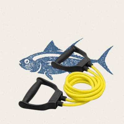 SRD JH-DW8J Toning tue raining and Muscle Building (BLACK YELLOW) Resistance Tube(Yellow)