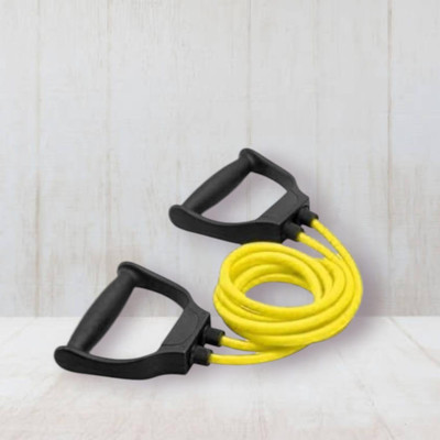 SRD HJ-S7YK Heavy Quality Exercise toning (BLACK YELLOW) Resistance Tube(Yellow)