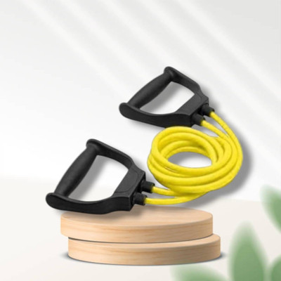 SRD JD-TC Double Toning tube with Handles15 kg(BLACK YELLOW) Resistance Tube(Yellow)