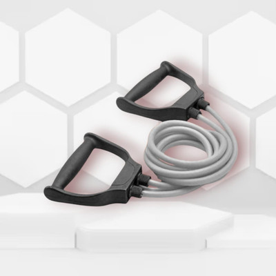 SRD M-HY0SH National Sports Double Toning Tube Resistance (Grey) Resistance Tube(Mulicolour)