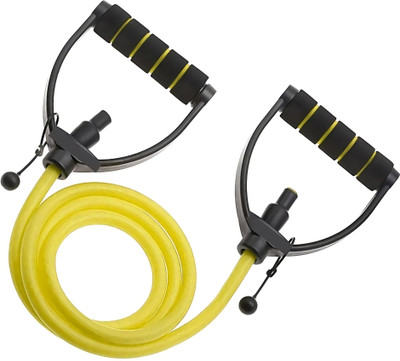 AMETHYST SKY Medium Resistance Toning Tube – Yellow | Versatile Workout Band (Yellow) Resistance Tube(Yellow)