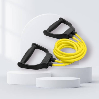 Aoriyon HD7-D6N Handles, Portable Toning Tubes (BLACK YELLOW) Resistance Tube(Yellow)