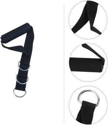 Fitcozi Handle Cable Machine Attachments for Gym Exercise Handle Resistance Tube(Black)