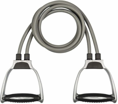 NEWSHARK Double Toning Tube for Exercise/Workout/ Stretching for Unisex Resistance Tube Resistance Tube(Grey)
