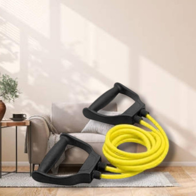 SRD VC-SH Double Toning elastic full body (BLACK YELLOW) Resistance Tube(Yellow)