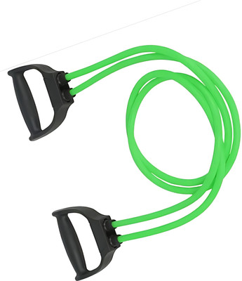 KITRON Fitness Resistance Tube with Foam Handles – Green Workout Cord Resistance Tube(Green)