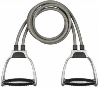 FlexCore Resistance Band, Toning Tube with D Handle for Exercise Workout Resistance Tube(Grey)