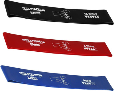 Agam A-Tape 3 Level Resistance Loop Band (Set of 3) Exercise Bands Resistance Tube(Multicolor)