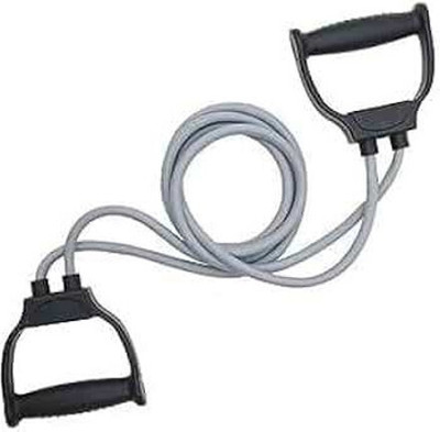 aavoam DOUBLE TUBE D HANDLE RESISTANCE BAND Resistance Tube(gray)