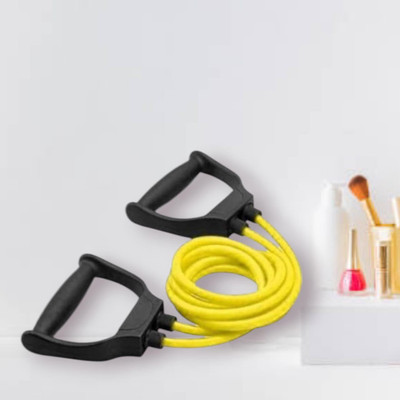 Aoriyon JU-S8U Heavy Quality Exercise toning (BLACK YELLOW) Resistance Tube(Yellow)