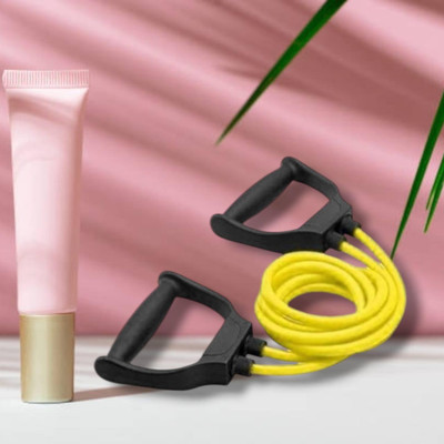 Aoriyon D-GTI Double Toning elastic full body (BLACK YELLOW) Resistance Tube(Yellow)