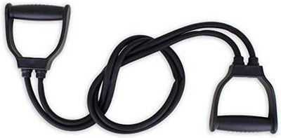 Shopeleven Double Toning Resistance Tube Pull Rope Elastic Rubber Exercise Band Resistance Tube(Black)