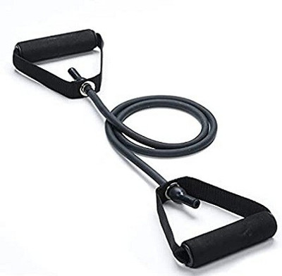 ADONYX Resistance Bands Exercise Bands with Handles, Home & Gym Strength Training Tubes Resistance Tube(Black)