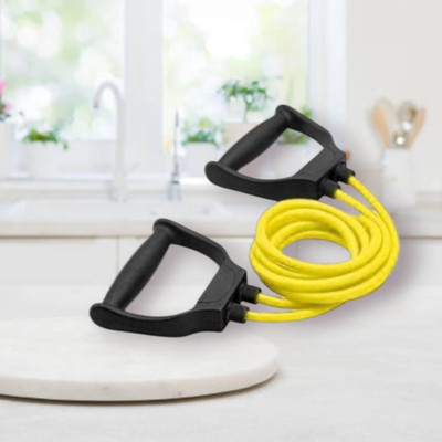 SRD SJX-4H toning muscles general fitness (BLACK YELLOW) Resistance Tube(Yellow)