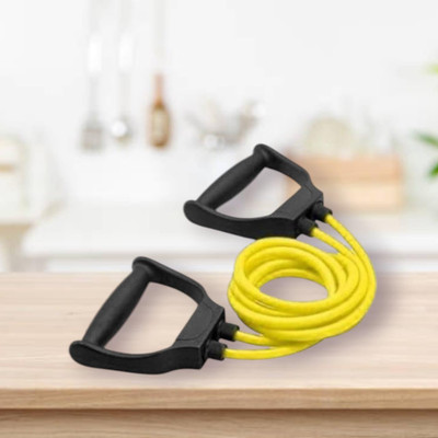 Aoriyon XJG8S-S Toning Resistance Elastic Rubber (BLACK YELLOW) Resistance Tube(Yellow)