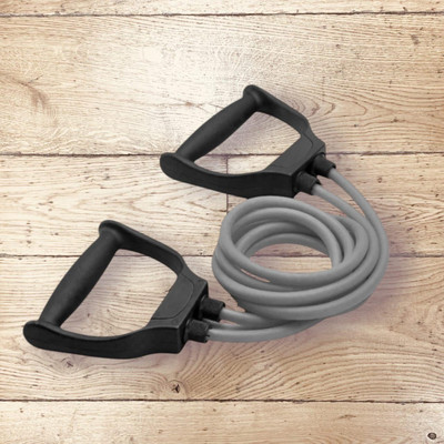 Aoriyon JD-8G Pull Rope Fitness Rope Rubber Bands (GREY) Resistance Tube(Mulicolour)