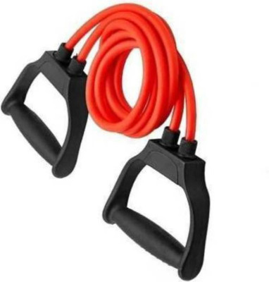 TensionX Premium Double Toning Resistance Tube Heavy Quality Exercise Band Resistance Tube(Orange, Multicolor)