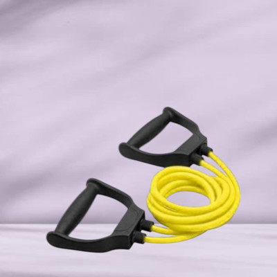 Aoriyon JG-76S Toning Tube Elastic Rubber Fitness (BLACK YELLOW) Resistance Tube(Yellow)