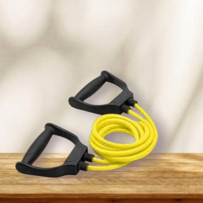 SRD H-1IS toning muscles general fitness (BLACK YELLOW) Resistance Tube(Yellow)