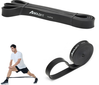 BOLDFIT Heavy Resistance Band For Exercise & Stretching Resistance Tube For Men & Women Resistance Tube(Black)