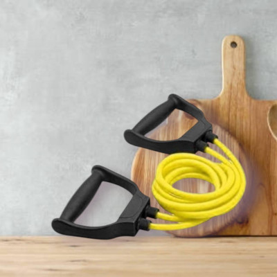 SRD HIO-3U Double Toning Resistance Heavy Quality(BLACK YELLOW) Resistance Tube(Yellow)