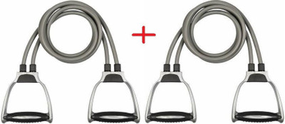 LIVOX Pull Rope Elastic Resistance Bands For Home gym Exercisers Resistance Tube Resistance Tube(Grey)