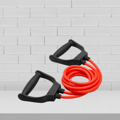 SRD IT0-DHC Double Toning Tube-10 kg-Medium(BLACK RED)ube (BLACK RED) Resistance Tube(Mulicolour)