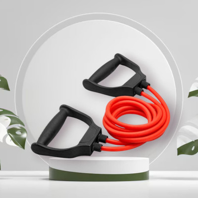 Aoriyon JH-S8HX Toning Tube Exercise & Stretching Home Workout (BLACK RED) Resistance Tube(Mulicolour)