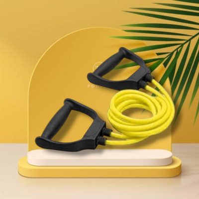 SRD JDO-J Double Toning elastic full body (BLACK YELLOW) Resistance Tube(Yellow)