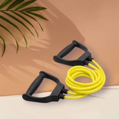 Aoriyon H-2GDL Double Toning Resistance Heavy Quality(BLACK YELLOW) Resistance Tube(Yellow)