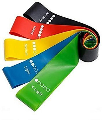 QWESI Resistance Bands Mini Loop Resistance Tube (Multicolor) Resistance Tube(Multicolor)
