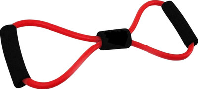 KITRON Dual Loop Black Resistance Band – Comfortable Foam Handle Grip Resistance Tube(Red)