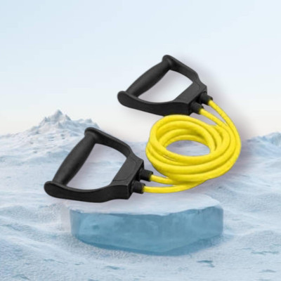 SRD MHD-8S Toning Resistance Elastic Rubber (BLACK YELLOW) Resistance Tube(Yellow)