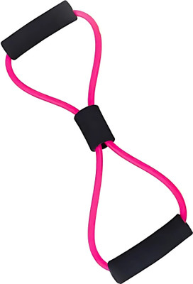 DOERSHAPPY Soft Grip Pink Resistance Tube – Figure 8 Design for Versatility Resistance Tube(Pink)