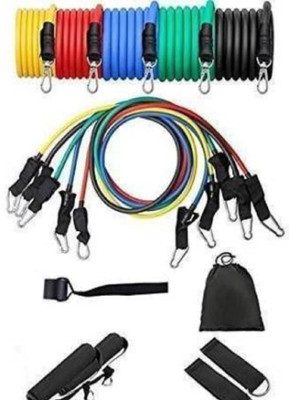 ALORNOR Resistance Bands 11pcs s for Fitness Home Gym Exercise Workout-L74 Resistance Tube(Multicolor)