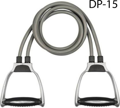 zxxxt Resistant toning tube resistant band full body fitness exerciser rope DP-15 Resistance Tube(Grey)