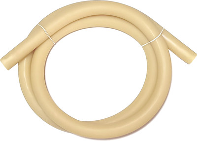 A2S2 Latex Rubber Tube (Natural Amber, Size: OD 11mm x ID 4mm / Approx. 3 Feet) Resistance Tube(Milky White)
